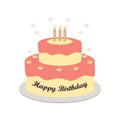 Happy Birthday Cake Designs Vectors