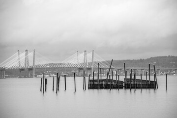 pier in the fog