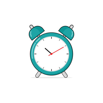 Isolated alarm clock cartoon vector graphics