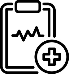 Fototapeta premium medical history icon