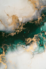 Marble ink abstract art from exquisite original painting for abstract background . Painting was...