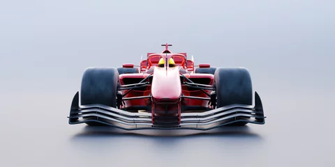 Foto op Canvas 3d render red race car with no brand name © jamesteohart