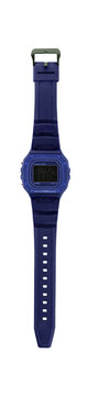 Cutout Of An Isolated Generic Blue Digital Watch  With The Transparent Png Background	