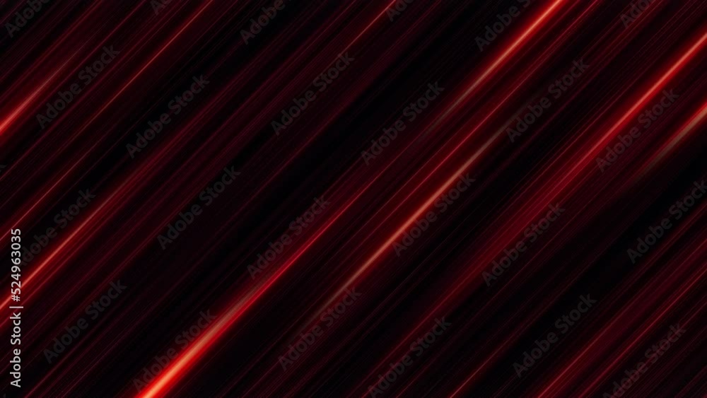 Poster loop diagonal red gradient line geometric shapes metro light streaks motion background. 4k 3d seamle