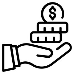 Line editable vector of commission 