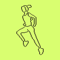 Pixeled human element