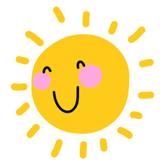 Sun smile cartoon 