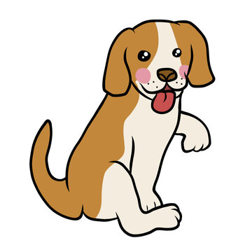 Beagle dog cartoon