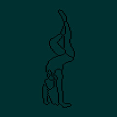 Pixeled human element