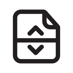 Merge Files Icon with Outline Style