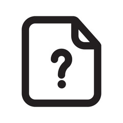 Unknown Files Icon with Outline Style