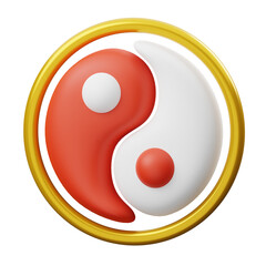 Yin & Yang 3D Icon