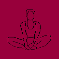 Pixeled human element