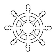 舵・helm・アイコン・シンプル
