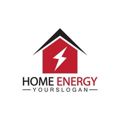 Home Power Energy Logo Vector Icon Symbol Design Illustration