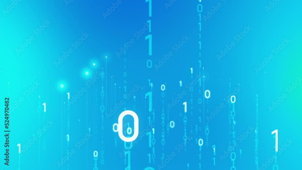 Aufkleber Digital transformation concept. System engineering. Binary code. Programming.