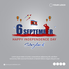 Vector illustration for Swaziland Independence Day