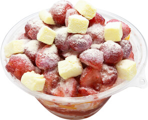 Beverages on a white background