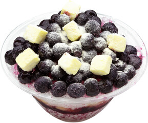 Beverages on a white background