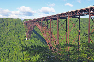 The New River Gorge Bridge near Fayetteville, West Virginia