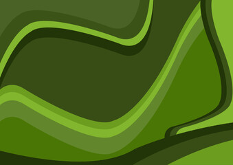 Green abstract with flowing lines pattern for background