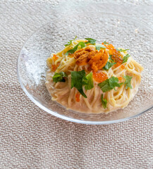 ウニとイクラの濃厚クリームソース