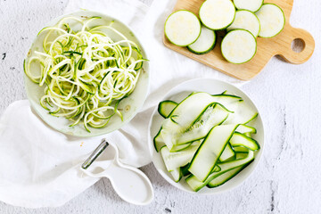 Zucchini slices.