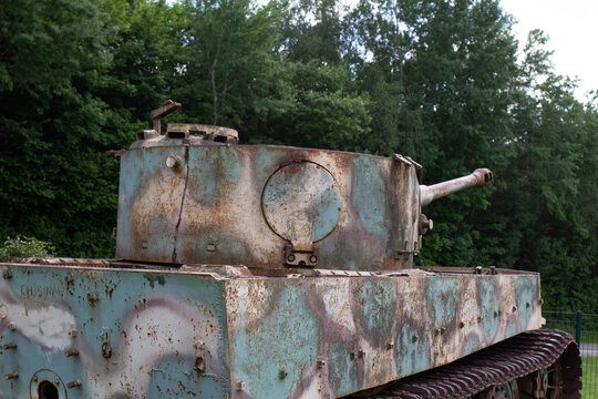 The German WW2 Tiger tank in Vimoutiers, France