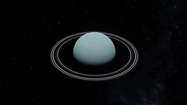 Planet Uranus HD Space Stock Footage