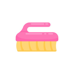 Floor brush vector. cleaning brush For scrubbing stains in the bathroom