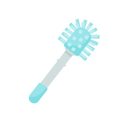Toilet cleaning brush vector. Toilet brush in the bathroom