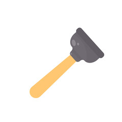 Toilet cleaning brush vector. Toilet brush in the bathroom