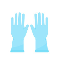 Fototapeta premium vector rubber gloves for cleaning the toilet Helps prevent chemicals from toilet cleaners