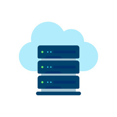 Obraz premium vector database server data storage technology on cloud computing for file security