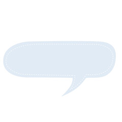 Blue pastel tints. Speech bubble watercolor.