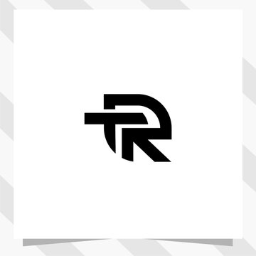 letter tr rt logo design