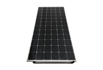Isolated solar cell panel which has dust, sand and stain on the surface.