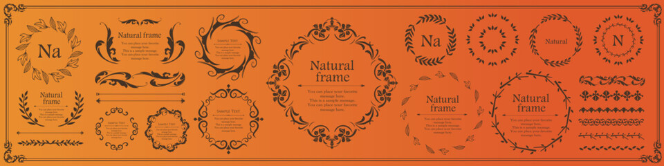 ハロウィンモチーフのデザイン素材セット