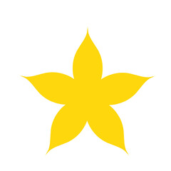 Blooming flower silhouette vector. Simple flowers for a beautiful decoration