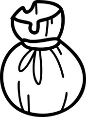 Hand drawn style China doodle illustration on transparent background