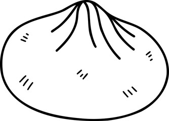 Hand drawn style China doodle illustration on transparent background