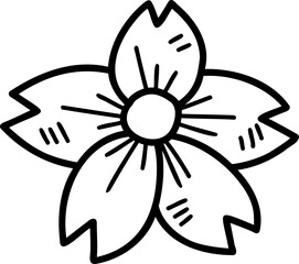 Hand drawn style China doodle illustration on transparent background