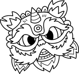 Hand drawn style China doodle illustration on transparent background