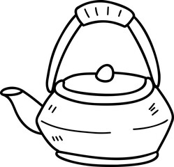 Hand drawn style China doodle illustration on transparent background