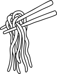 Hand drawn style China doodle illustration on transparent background