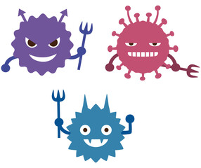 ウイルス　バイ菌のキャラクター