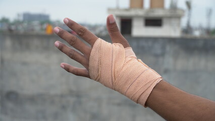 injured hand bandage image hd.
