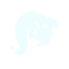 A cartoon white evil ghost that has fun haunting people on Halloween.