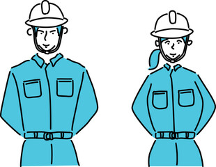 現場管理者　上半身
