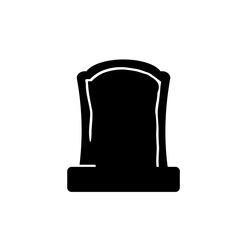 Gravestone in the cemetery. Halloween night zombie grave vector. isolate on white background.